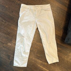 Calvin Klein White Boyfriend Jeans